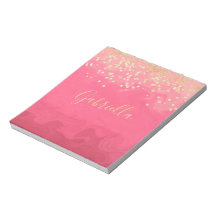 Personalisiert Hübsch in Rosa mit Gold