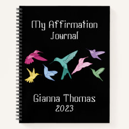 Personalisiert Hummingbird Journal Notizbuch