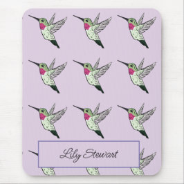 Personalisiert Hummingbird Lavender Mousepad
