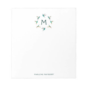 Personalisiert Hummingbird Notepad Notizblock