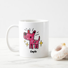 Personalisiert Hunde-Doodle-Kunst Kaffeetasse