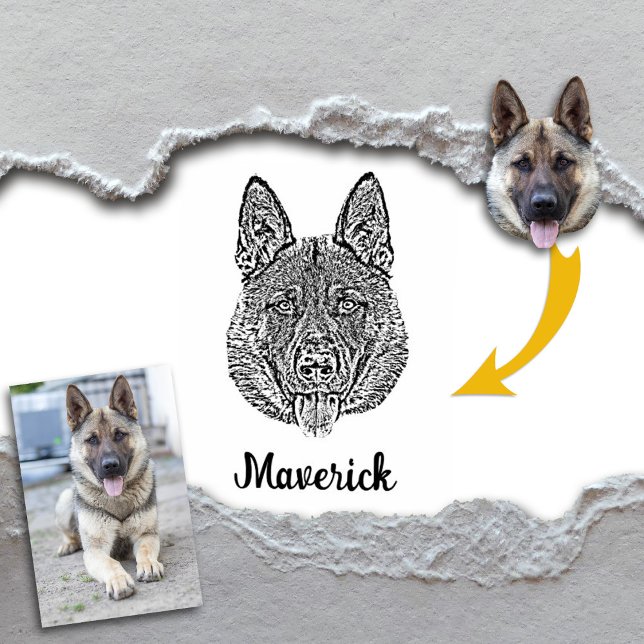 Personalisiert Hunde Foto, Haustier Gummistempel (Von Creator hochgeladen)