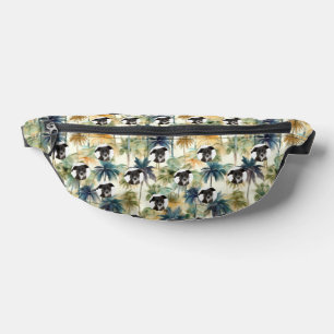 Personalisiert Hunde Foto Palmen Bäume Sommermuste Bauchtasche