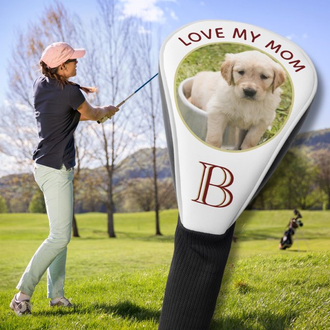 Personalisiert Hunde Hunde Foto Liebe Meine Mama Golf Headcover (Von Creator hochgeladen)