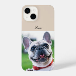 Personalisiert Hunde Katze Foto und Name iPhone 14 Hülle