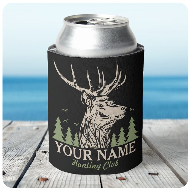Personalisiert Hunter Deer Elk Antler Jagdclub Dosenkühler (Von Creator hochgeladen)