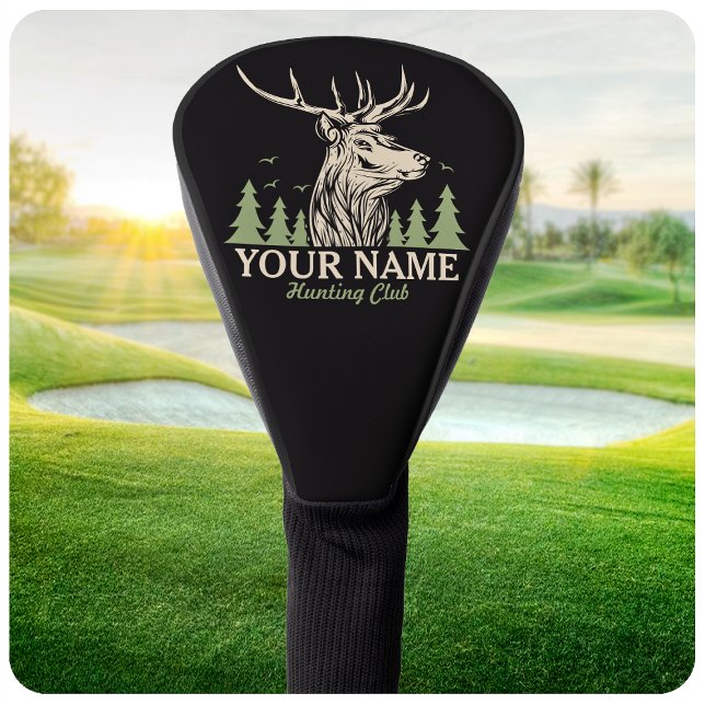 Personalisiert Hunter Deer Elk Antler Jagdclub Golf Headcover (Von Creator hochgeladen)