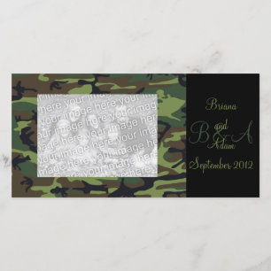 Personalisiert Hunter Green Camouflage Frame Fotok Ankündigung