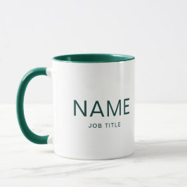 Personalisiert Hunter Green Combo-Tasse mit Ihrem Tasse