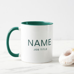 Personalisiert Hunter Green Combo-Tasse mit Ihrem  Tasse