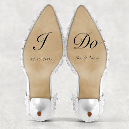 Personalisiert I do Bride Wedding Shoes Decal Aufkleber