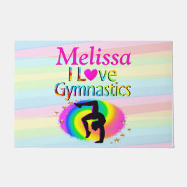 PERSONALISIERT I LIEBE GYMNASTICS MAT FUßMATTE
