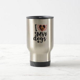 Personalisiert I Liebe Mein Hund Foto Reisebecher