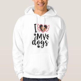 Personalisiert I Liebe Mein Hund Foto T - Shirt