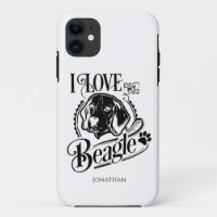 Personalisiert I Liebe meines Beagle