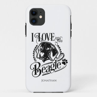 Personalisiert I Liebe meines Beagle Case-Mate iPhone Hülle