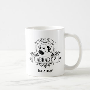 Personalisiert I Liebe My Labrador Coffee Tasse