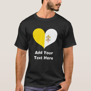 Personalisiert I Liebe Vatikanstadt T - Shirt