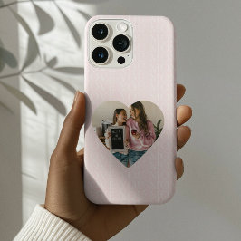 Personalisiert I Liebe You Mama Foto Herz iPhone 16 Pro Hülle