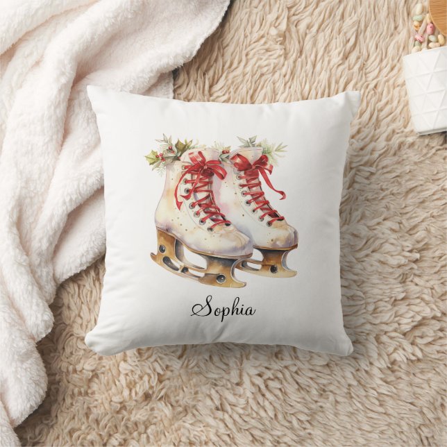 Personalisiert Ice Skaten Throw Kissen Individuell (Decke)