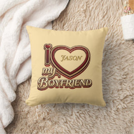Personalisiert Ich Liebe Meinen Freund Benutzerdef Kissen