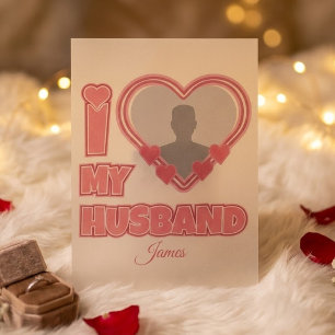 Personalisiert Ich liebe meinen Mann – Foto & Name