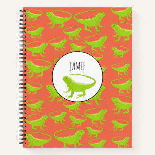 Personalisiert Iguana Lizard Pattern Notizbuch