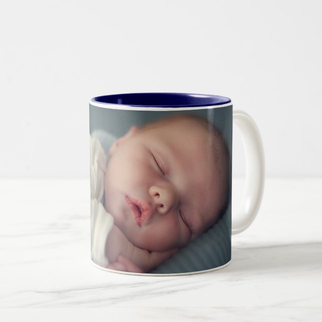 Personalisiert Ihr Foto Zweifarbige Tasse (VorderseiteRechts)
