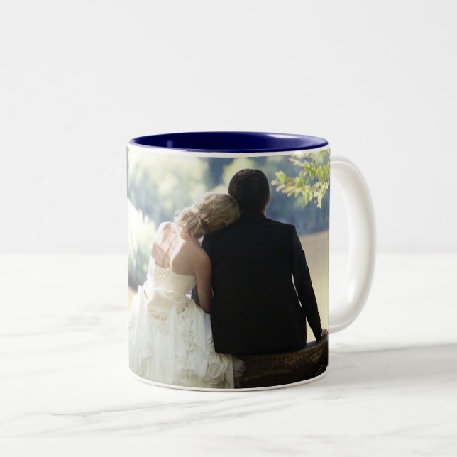 Personalisiert Ihr Foto Zweifarbige Tasse (VorderseiteRechts)