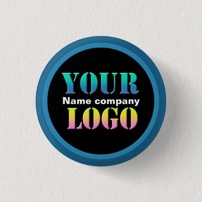 Personalisiert Ihr Logo und Ihr Name für Leerzeich Button (Vorderseite)