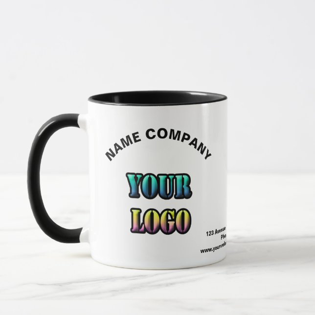 Personalisiert Ihr Logo und Ihr Name für Leerzeich Tasse (Links)