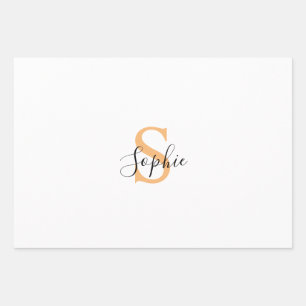 Personalisiert Ihr Name, Benutzerdefinierter Name, Geschenkpapier Set