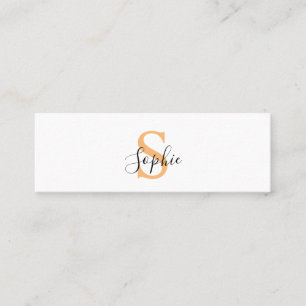 Personalisiert Ihr Name, Benutzerdefinierter Name, Mini Visitenkarte