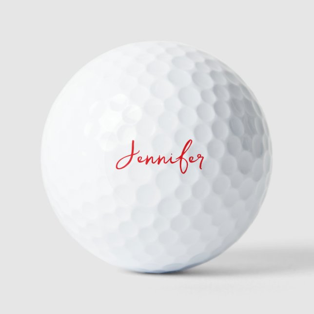 Personalisiert Ihr Name Hochzeitsgeschenk Golfball (Vorderseite)