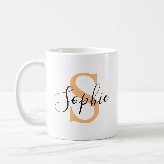 Personalisiert Ihr Name, Individuelle Name, Geburt Kaffeetasse (Links)
