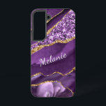 Personalisiert Ihr Name Lila Gold Glitzer Marmor Samsung Galaxy Hülle<br><div class="desc">Samsung Galaxy Hüllen oder iPhone Fälle mit Agate Lila Violet Gold Glitzer Geode Individuelle Name Sparkle Marmor Personalisiert Geburtstag - Geburtstag oder Hochzeitsgeschenk / Beilage - Fügen Sie Ihren Namen - Text oder Entfernen - Make Your Special Gift - Verkleinern und verschieben oder entfernen und fügen Sie Text / Elemente...</div>