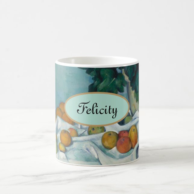Personalisiert "Ihr Name" Paul Cezanne Fruit Verwandlungstasse (Mittel)