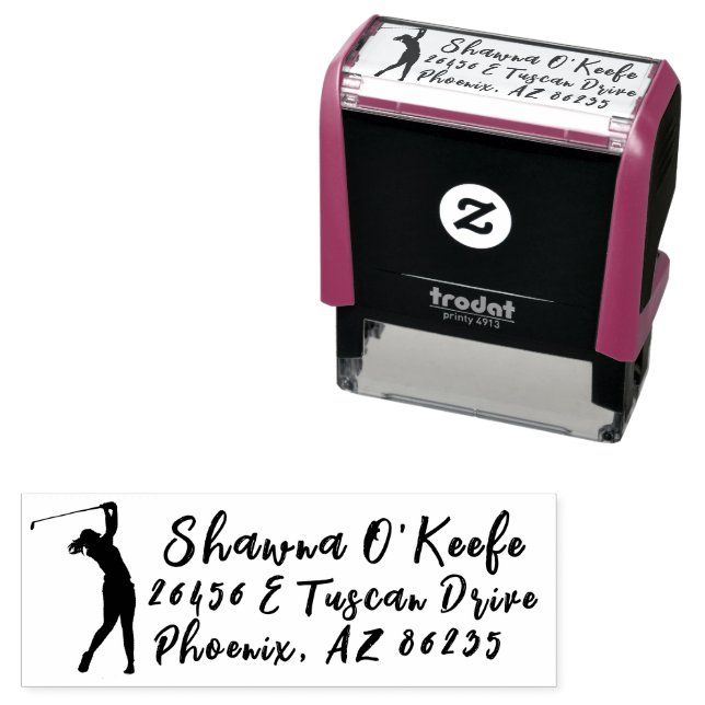 Personalisiert Ihre eigene Golf-Briefmarke, Sport Permastempel (Beispiel)