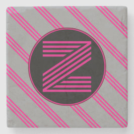 Personalisiert IHRE INITIALE Steinuntersetzer