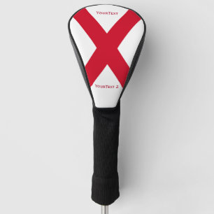 Personalisiert Ihre Text-Alabama-Staats-Flagge auf Golf Headcover