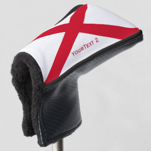 Personalisiert Ihre Text-Alabama-Staats-Flagge auf Golf Headcover