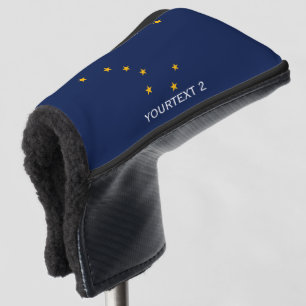 Personalisiert Ihre Text-Alaska-Staats-Flagge auf Golf Headcover