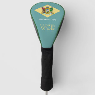 Personalisiert Ihre Text-Delaware-Staats-Flagge Golf Headcover