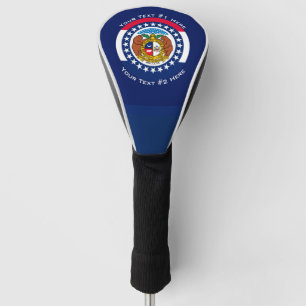 Personalisiert Ihre Text-Missouri-Staats-Flagge Golf Headcover