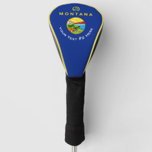 Personalisiert Ihre Text-Montana-Staats-Flagge auf Golf Headcover