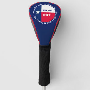 Personalisiert Ihre Text-Texas-Staats-Flagge auf a Golf Headcover