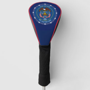 Personalisiert Ihre Utah-Staats-Flagge auf a Golf Headcover