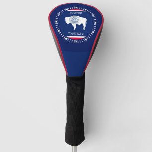 Personalisiert Ihre Wyoming-Staats-Flagge auf a Golf Headcover