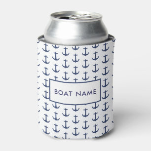 Personalisiert Ihren Bootsnamen Nautical Anchor Dosenkühler