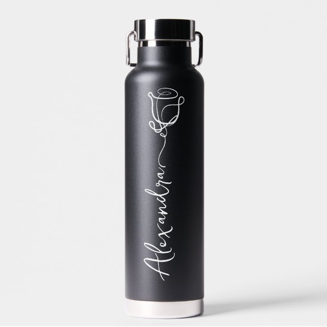 Personalisiert Ihren Namen Elegante Flasche Wasser (Vorne)